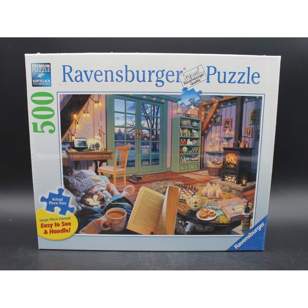 Ravensburger Cozy Retreat 500 Piece Puzzle 14967 Large Pieces New Sealed